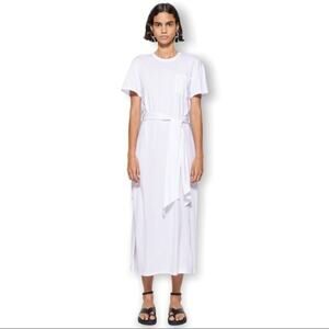 Jonathan Simkhai Sara Organic Cotton Dress White Large NWT
